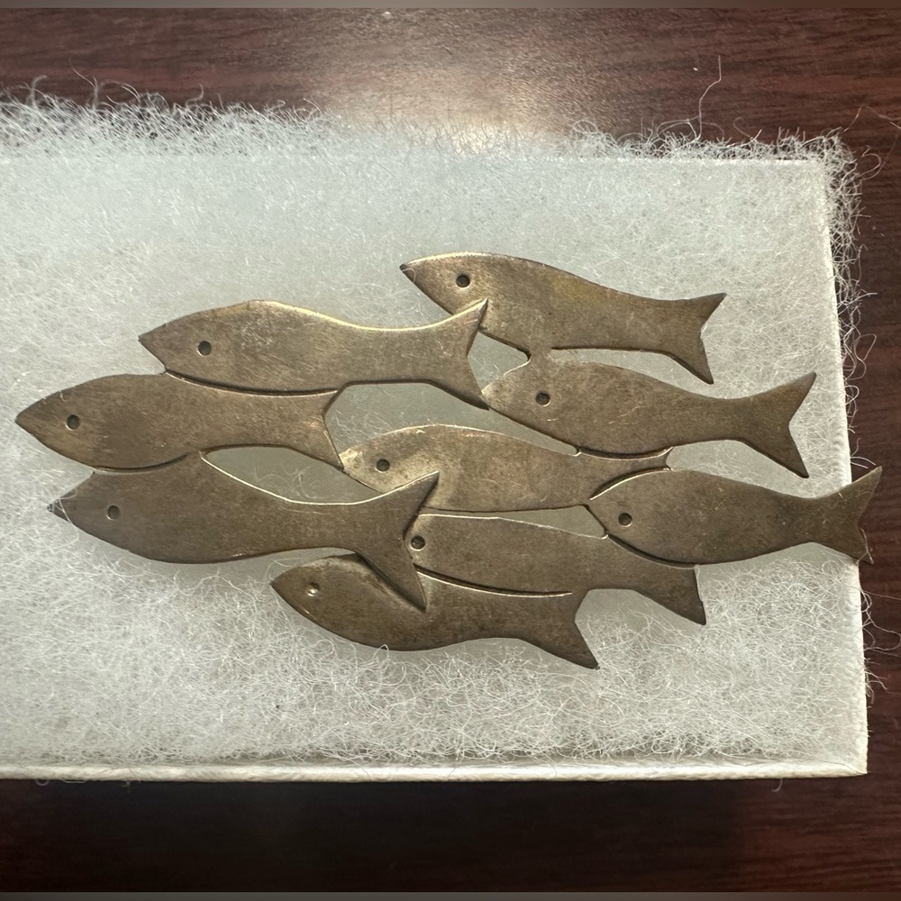 Genuine Silver Fish Pin